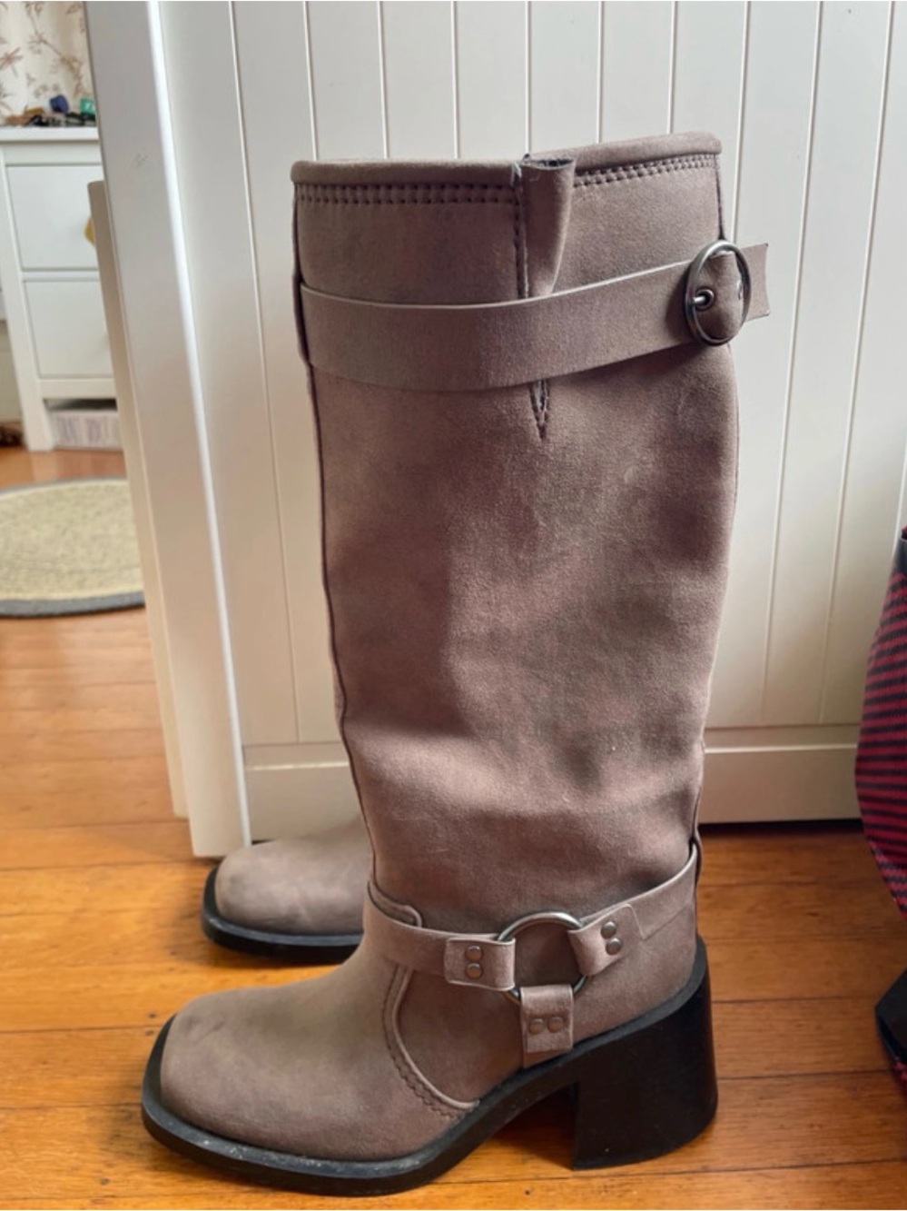 H&M Gray Knee High Boots